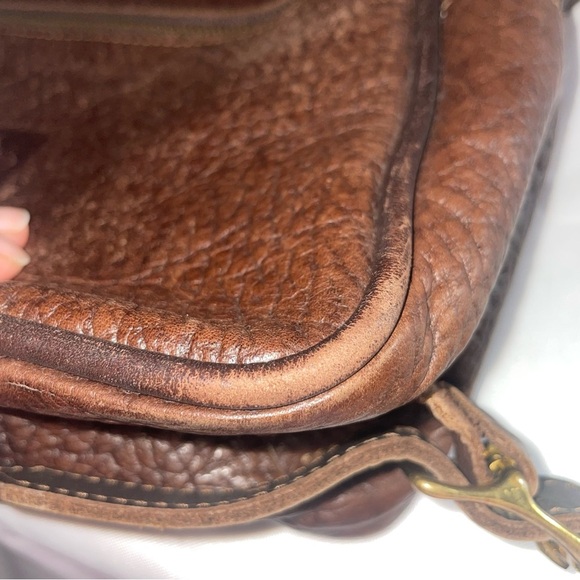 J.W. Hulme Co. Pebbled Leather Excursion Tote Bag Double Pocket Backpack Unisex - Picture 11 of 16